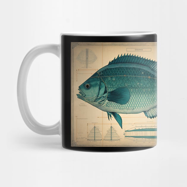 Crappie Fish Print by DanielLiamGill